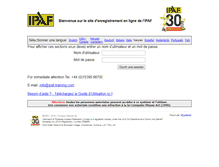Tablet Screenshot of fr.ipaf-training.com